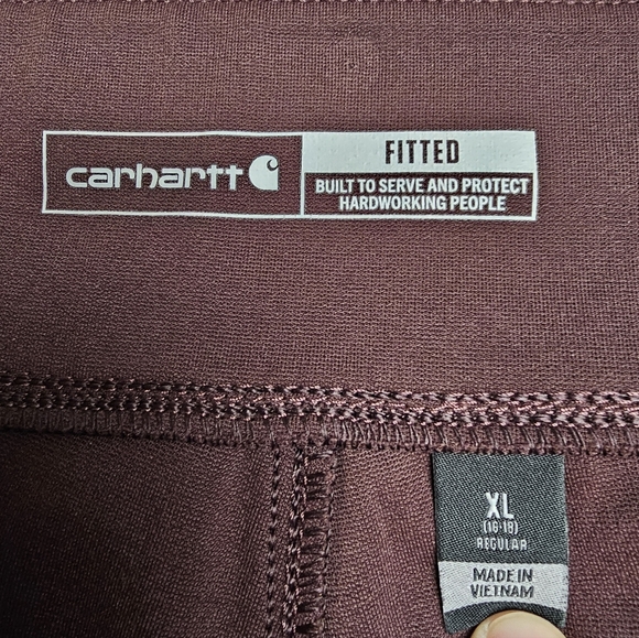 Carhartt 102482 Force Fitted Utility Leggings Midweight Women's XL Blackberry - Picture 4 of 8